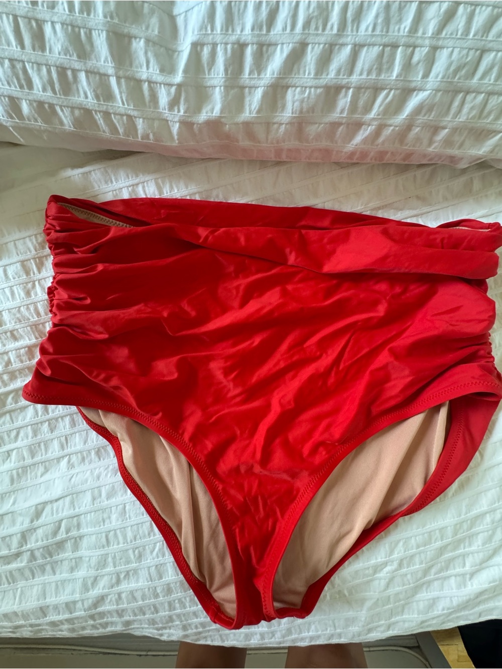 J.Crew High-Waist Red Bikini Bottoms